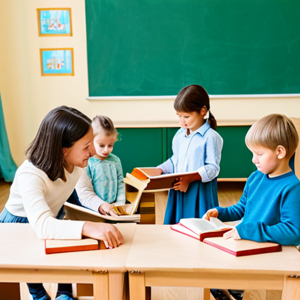 유아교육지도사로서 학부모와의 첫 상담 준비 - Montessori Classroom Scene**

"A bright and airy Montessori classroom filled with children fully clo...