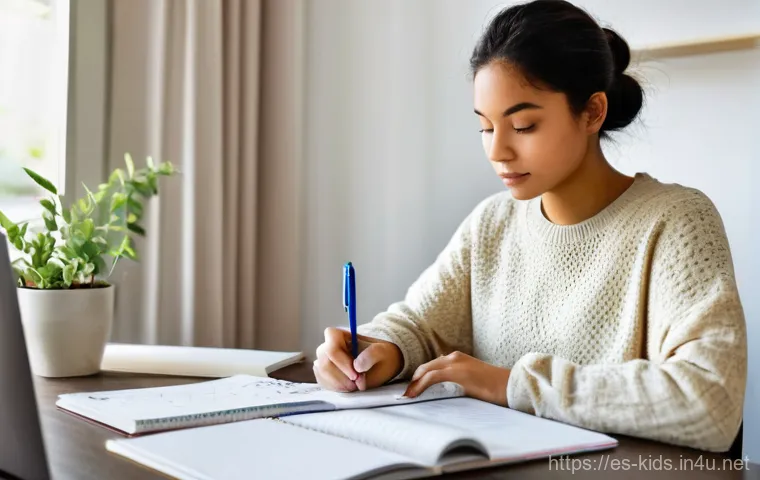 유아교육지도사 자격증 시험 합격률 높이는 팁 - **Prompt 1: Focused Study and Strategic Planning**
    A determined young woman in her early twentie...