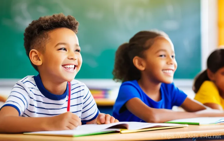 유아교육지도사 강의 중 활용 가능한 유머와 아이디어 - **Prompt 1: The Magic of Laughter in Learning**
"A vibrant, sunlit elementary school classroom b...