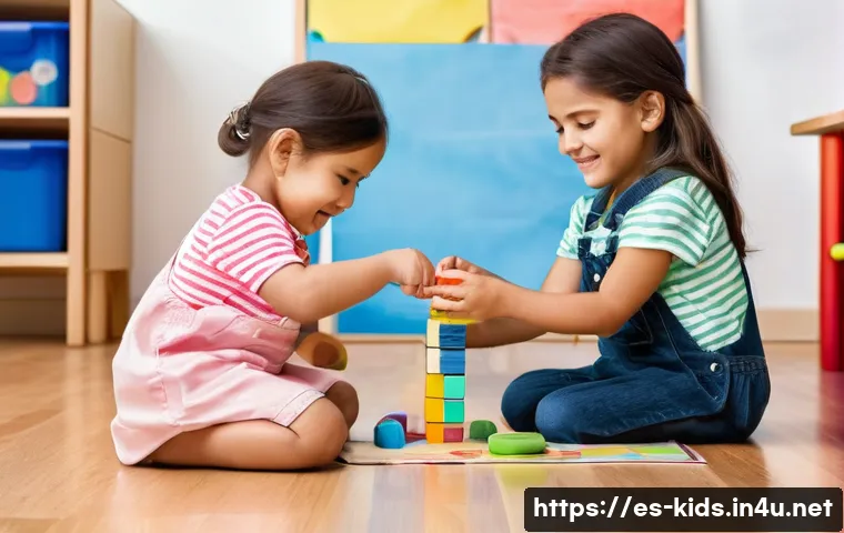 유아교육지도사 직무 기술서 작성법 - **Prompt 1: The Empathetic Educator and Engaged Children**
    A heartwarming indoor scene within a ...
