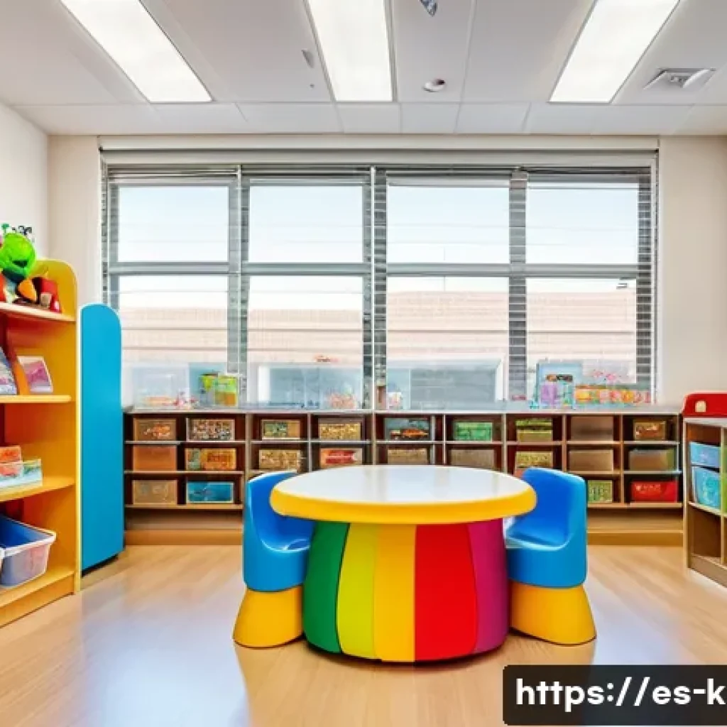 유아교육지도사 신입의 첫 근무 준비법 - A bright, organized early childhood classroom in a Spanish-speaking setting, featuring neatly arrang...