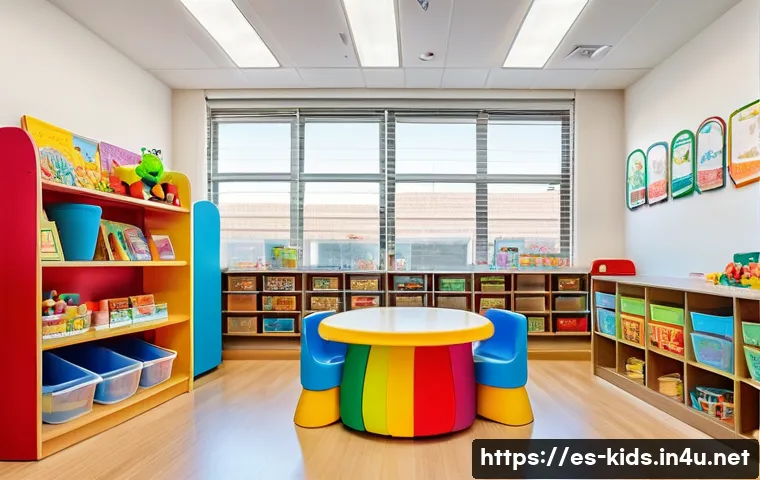 유아교육지도사 신입의 첫 근무 준비법 - A bright, organized early childhood classroom in a Spanish-speaking setting, featuring neatly arrang...