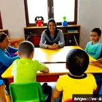 유아교육지도사 연수 프로그램 추천 - Photorealistic professional development workshop for early childhood educators in a bright community...