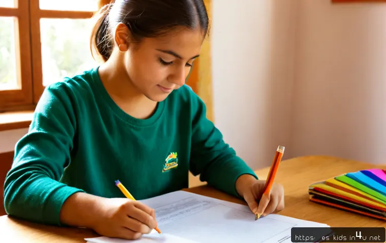 유아교육지도사 필기 시험 기출문제 풀이법 - Photorealistic study scene for an early childhood education certification written exam: a Spanish-sp...